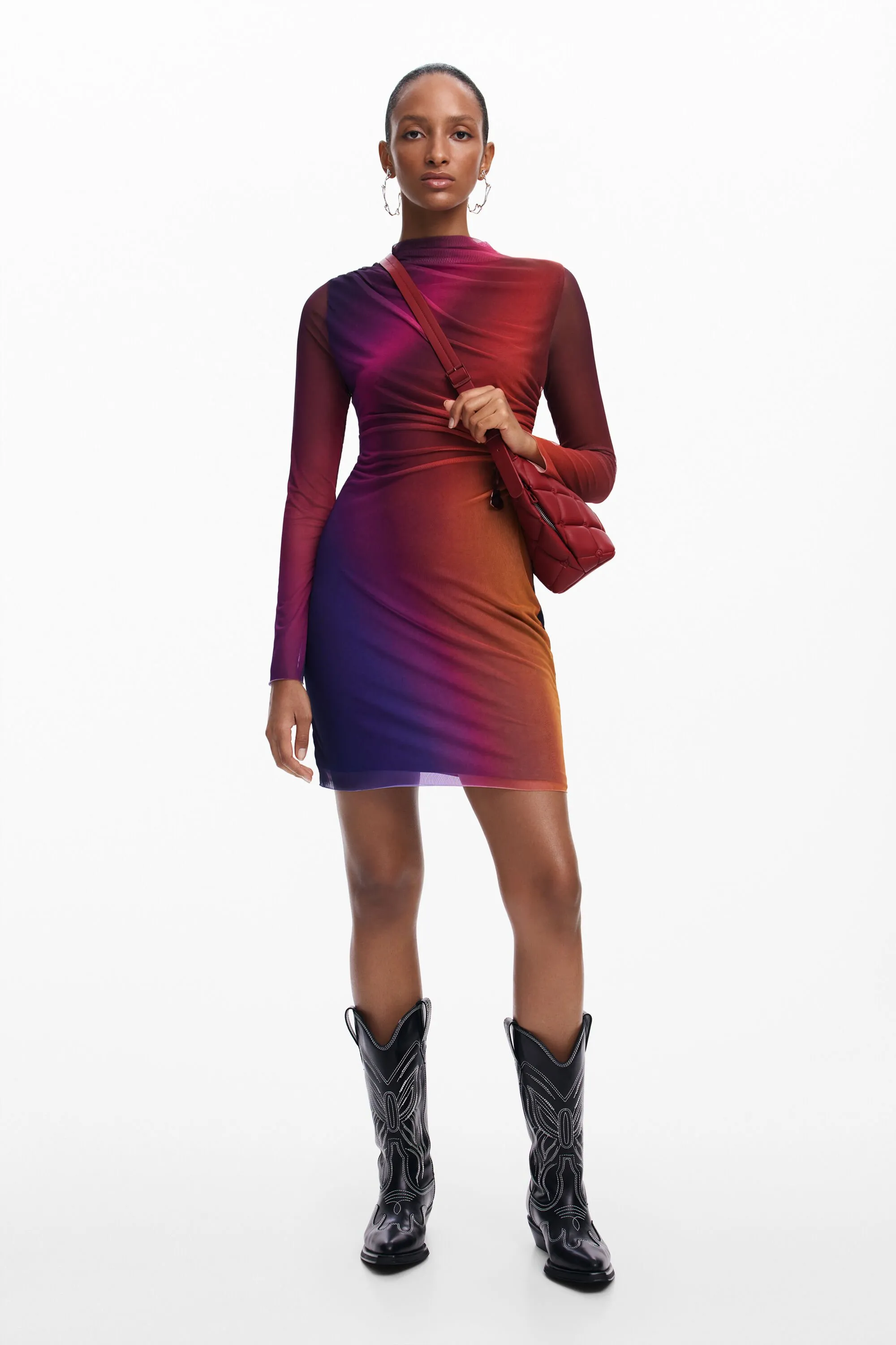 Vestido corto degradado