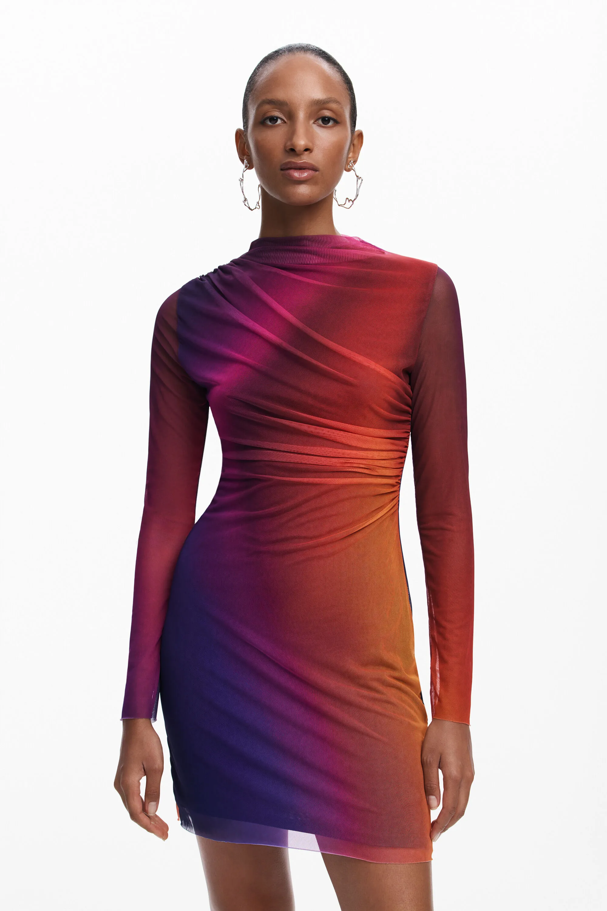 Vestido corto degradado