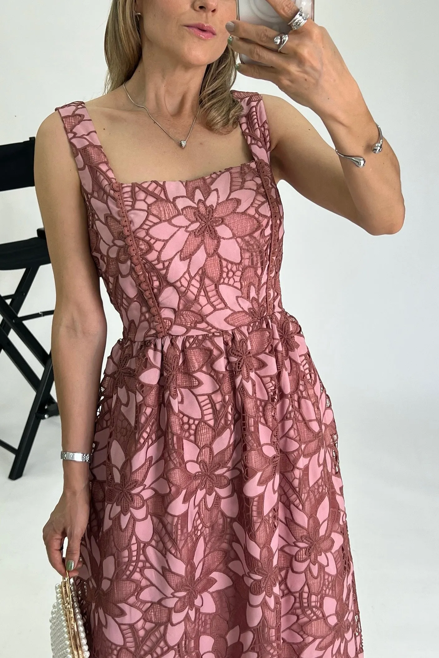 VESTIDO DISEO FLORES