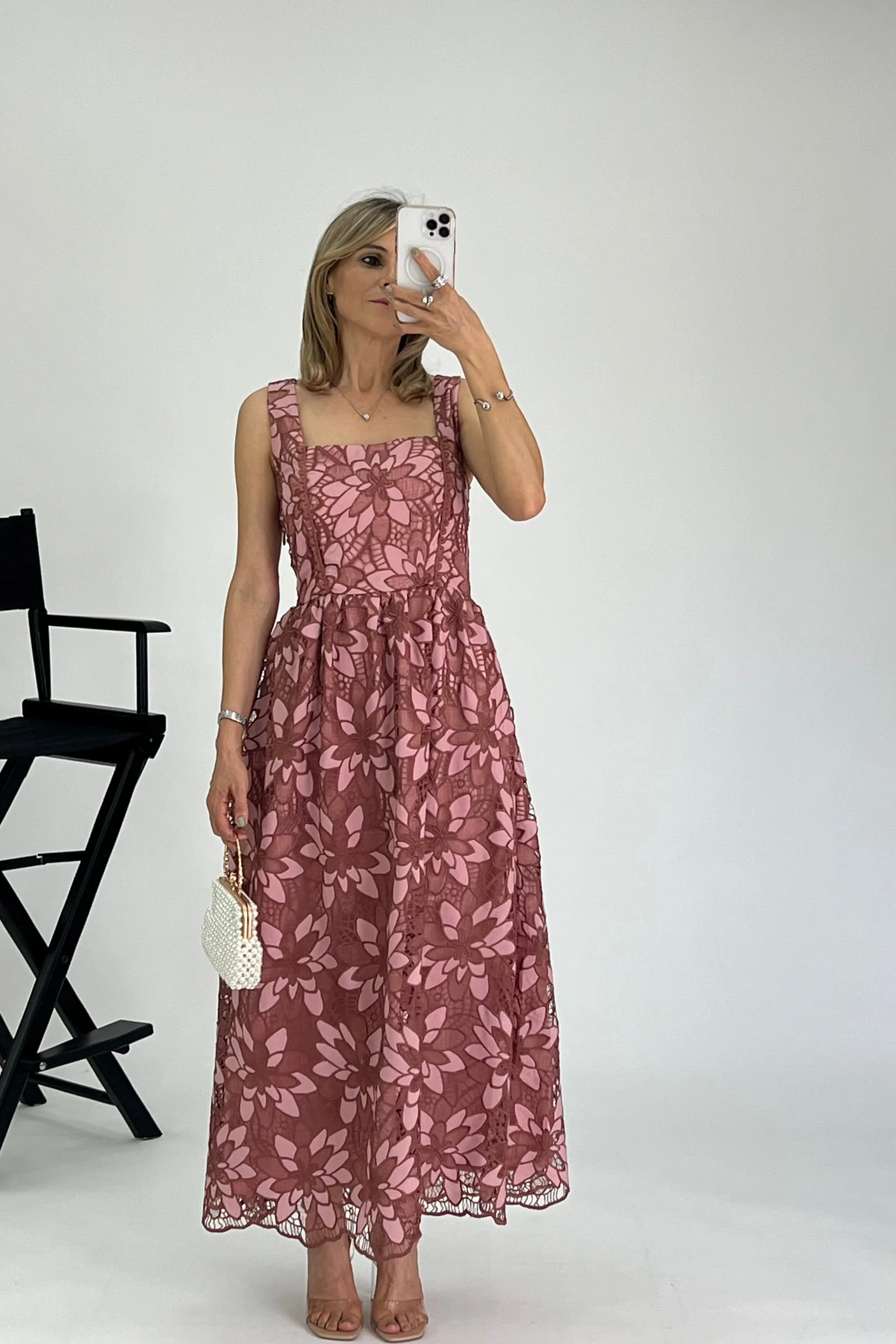 VESTIDO DISEO FLORES