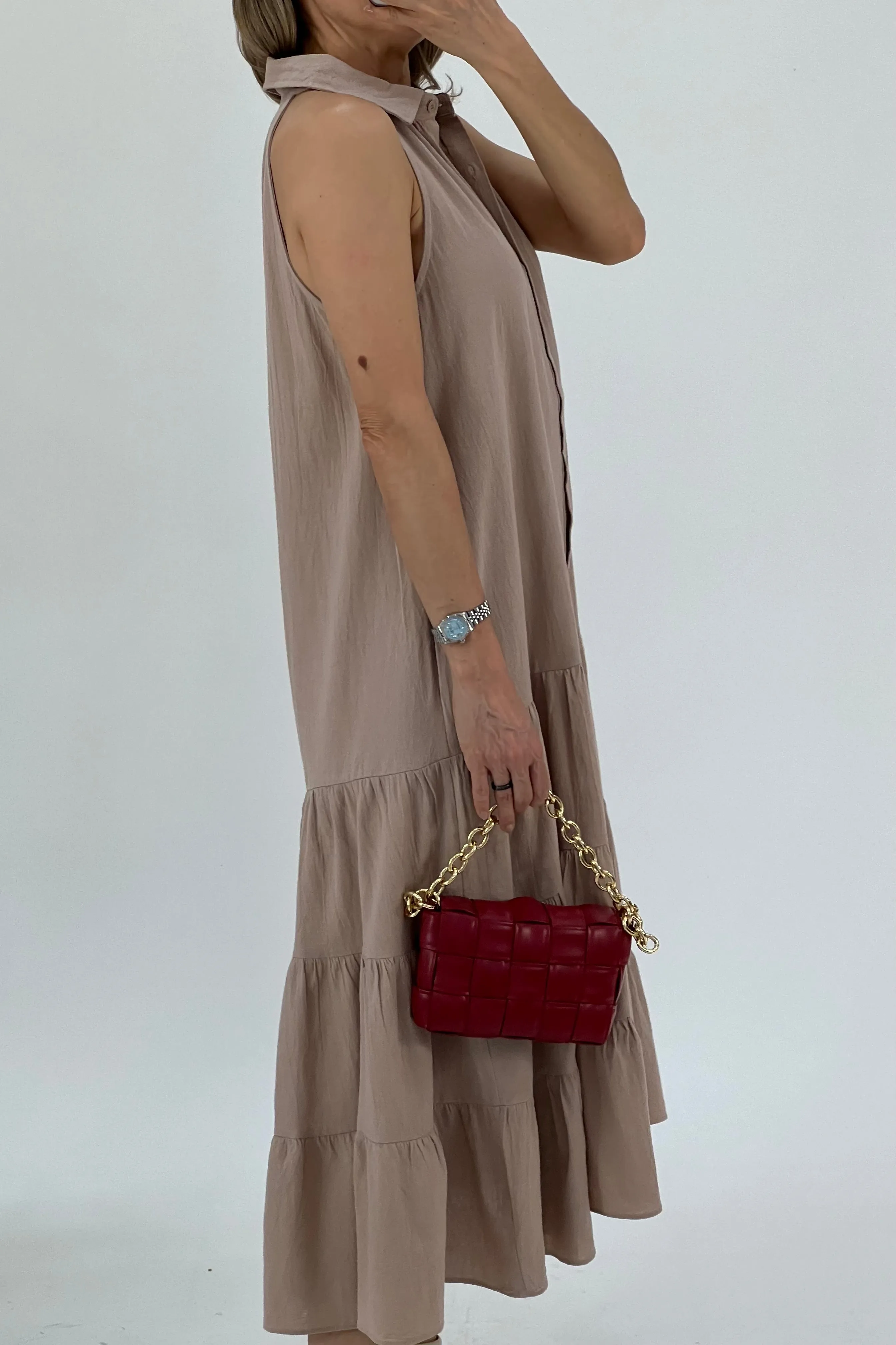 VESTIDO HALTER MIDI