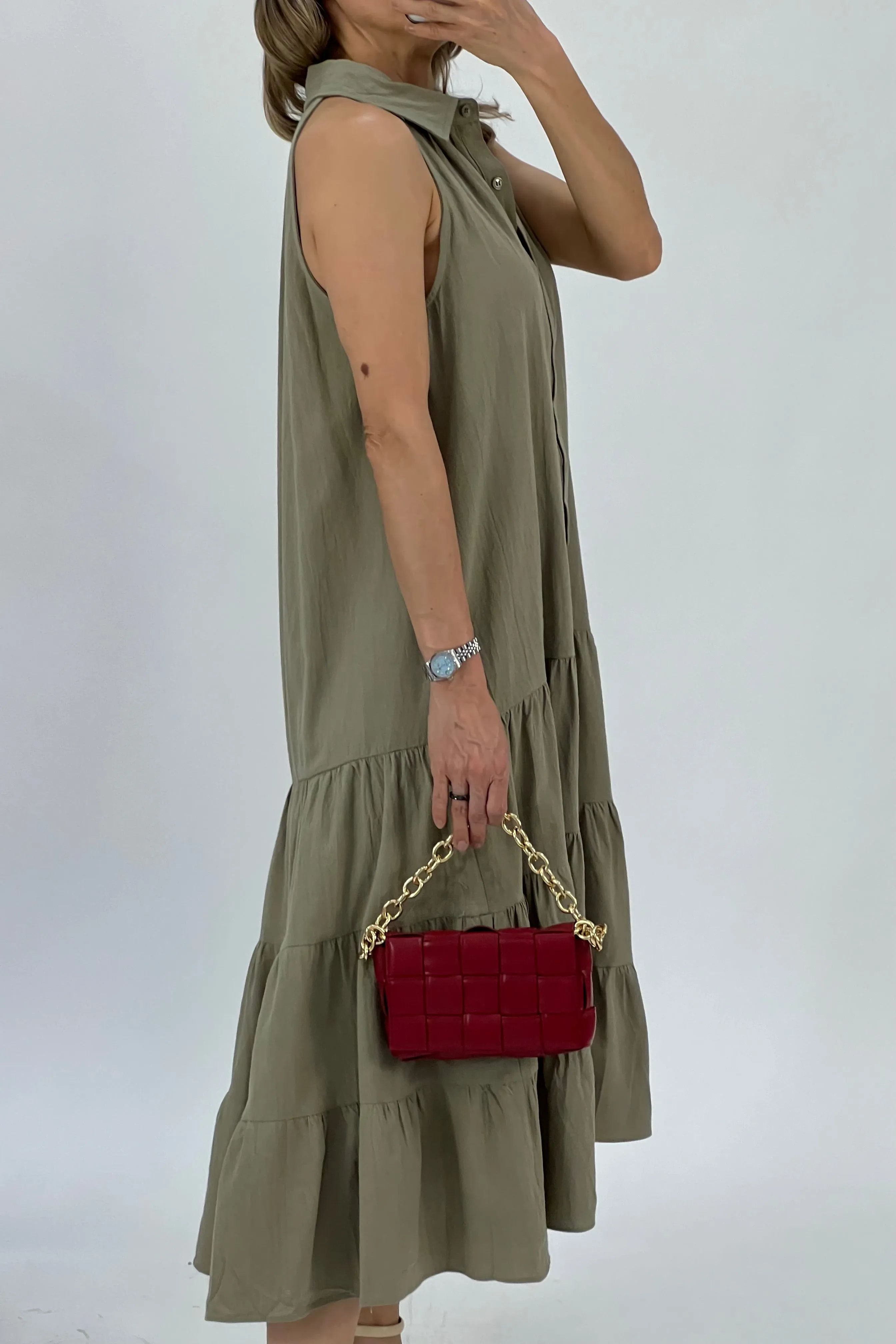 VESTIDO HALTER MIDI