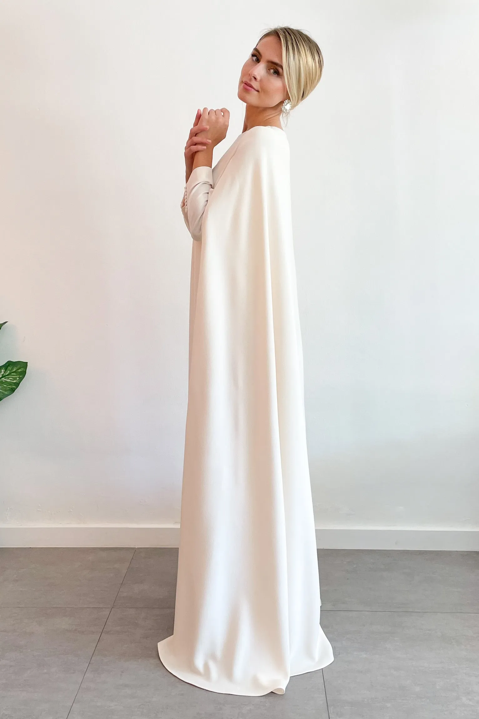 Vestido Nancy maxi mangas Sample Sale