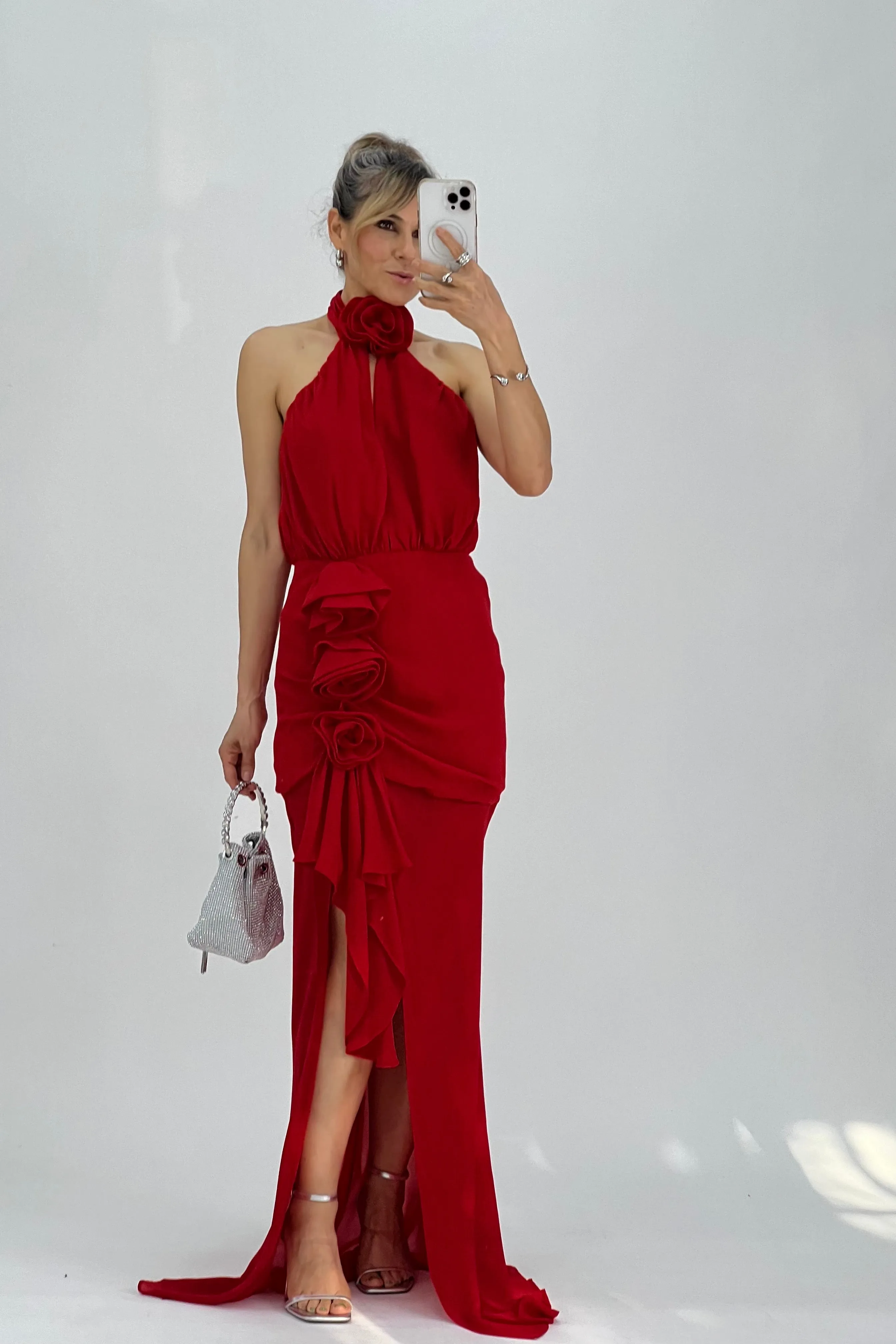 VESTIDO ROSAS