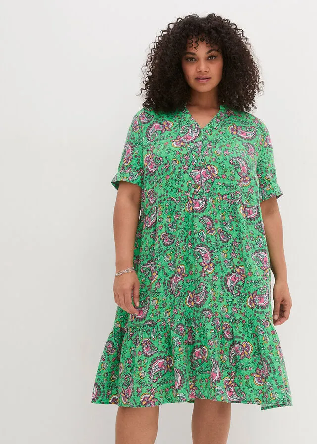 VESTIDO VERDEROSA CALIENTE