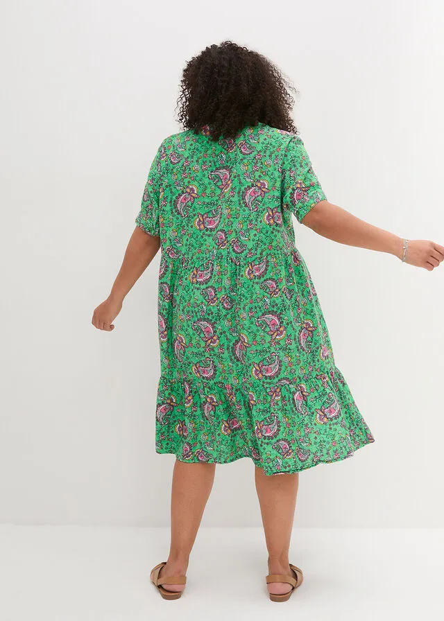 VESTIDO VERDEROSA CALIENTE