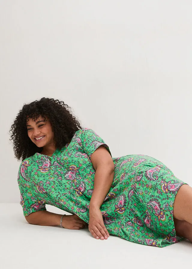 VESTIDO VERDEROSA CALIENTE