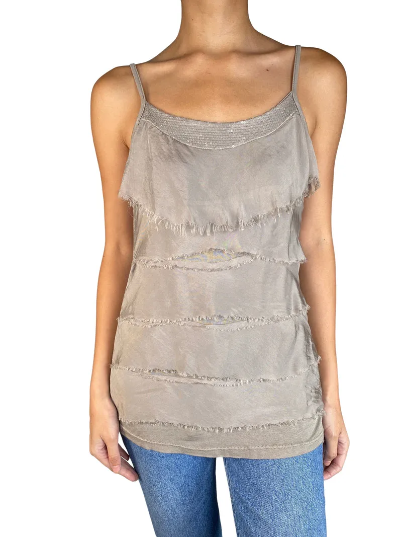 VINTAGE Top Capas Seda