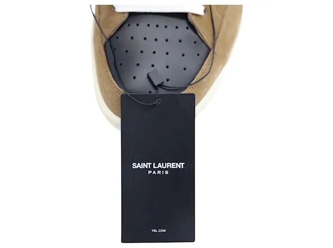 Yves Saint Laurent Saint Laurent SL/10Zapatillas altas clásicas H Court en ante marrón Castaño 