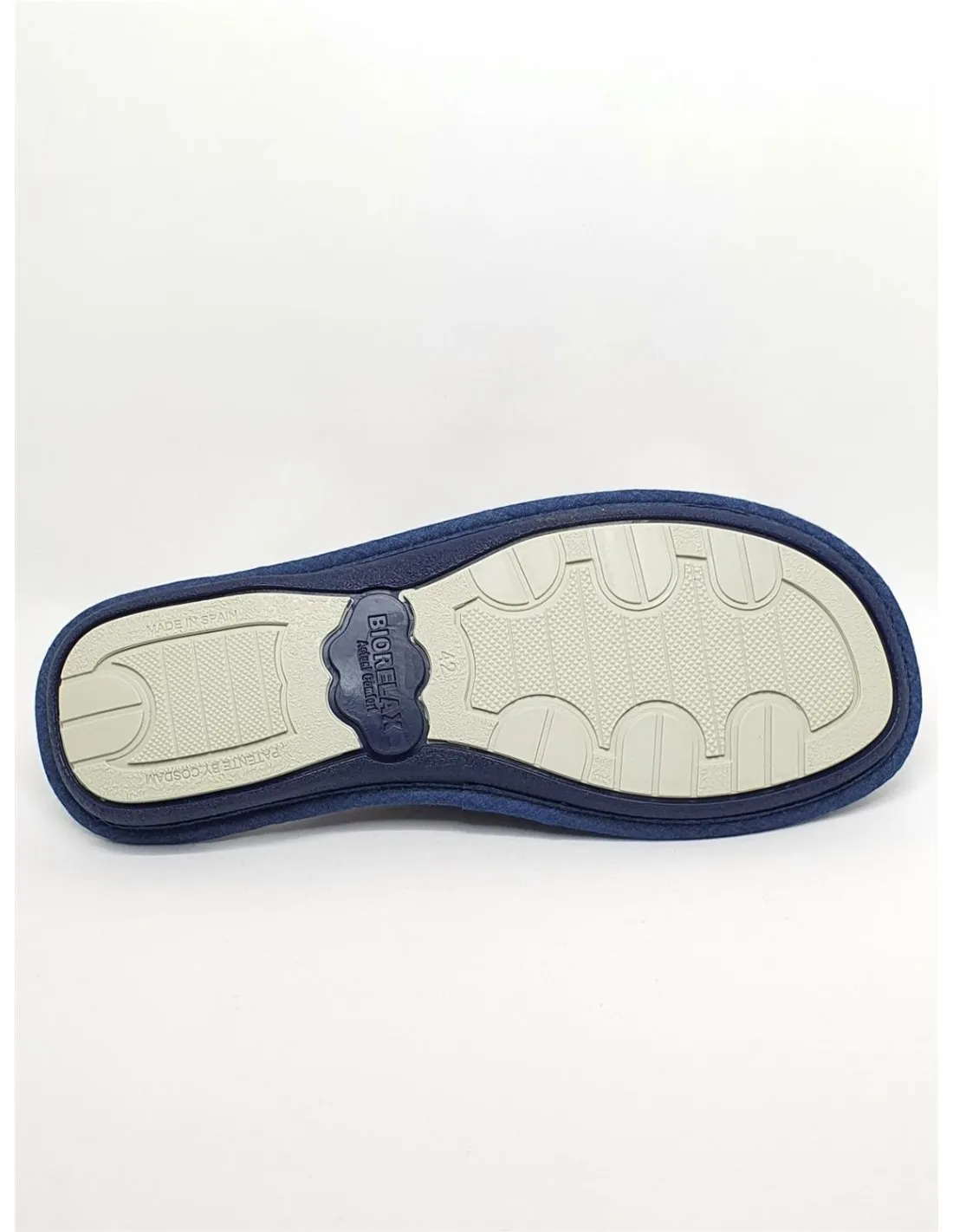 ZAPATILLA DE CASA HOMBRE BIORELAX AZUL MARINO 1584  COSDAM BIORELAX