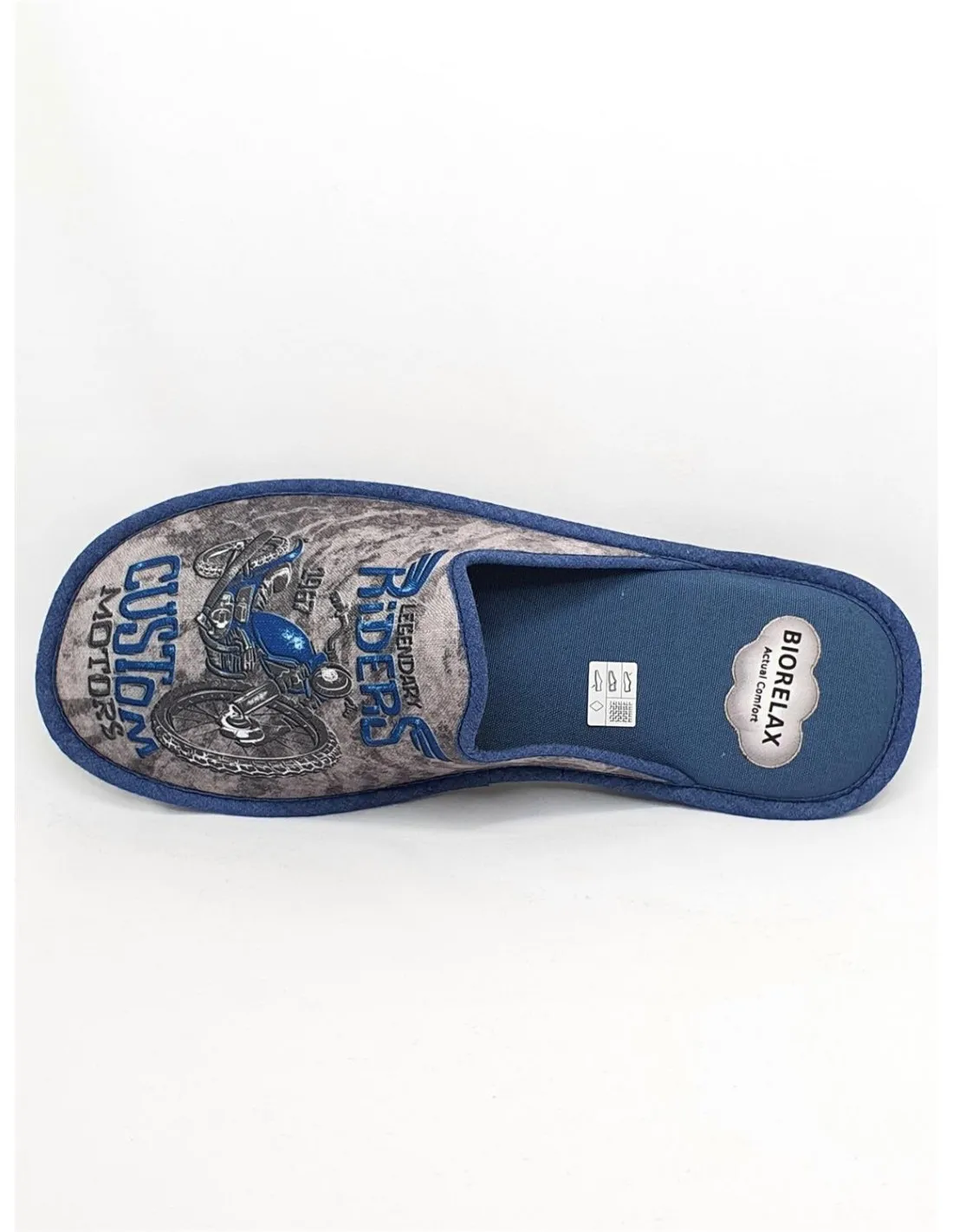 ZAPATILLA DE CASA HOMBRE BIORELAX AZUL MARINO 1584  COSDAM BIORELAX