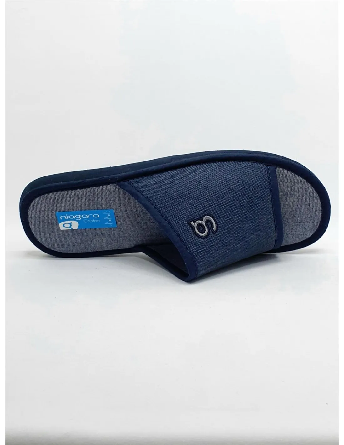ZAPATILLA DE CASA HOMBRE NIAGARA AZUL MARINO 683  MURO