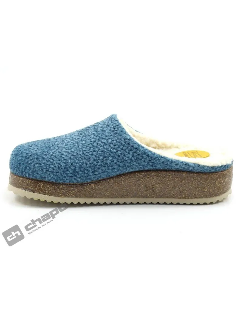 Zapatilla De Casa Jeans Nordikas Polar Sra 12