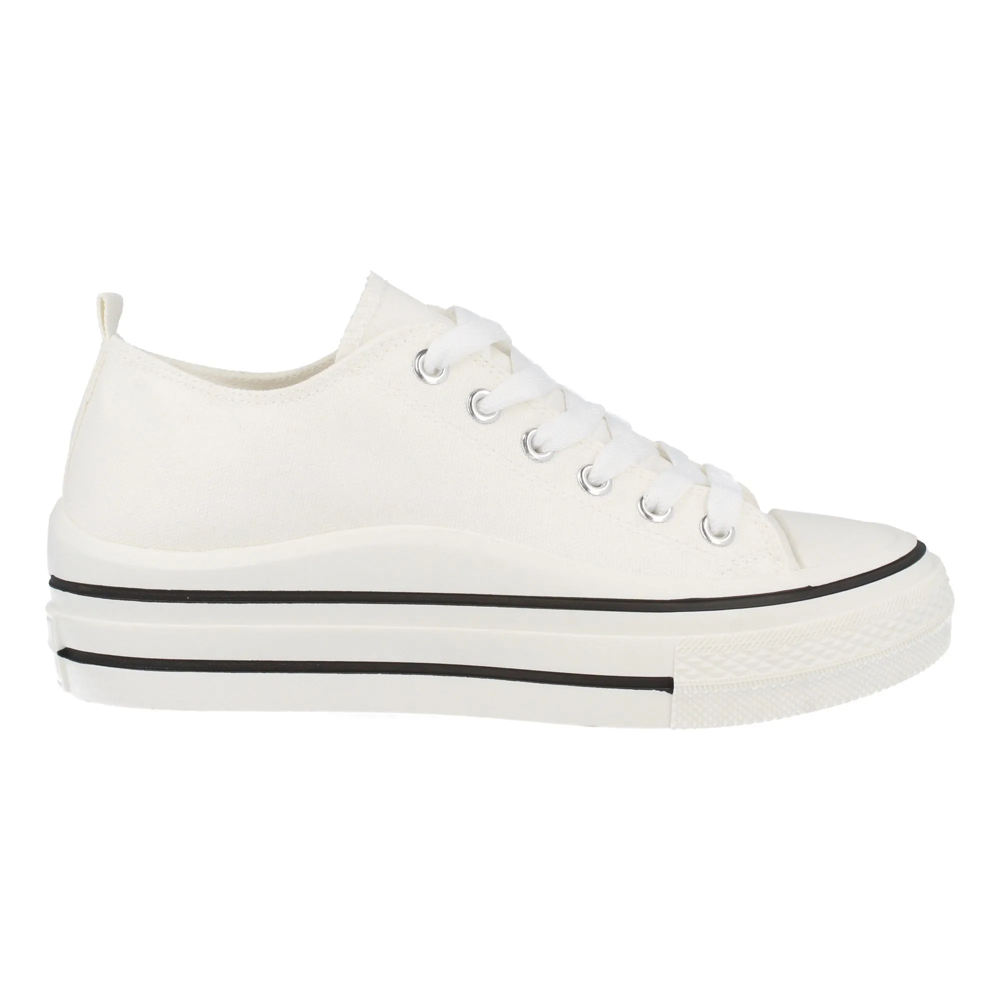 Zapatilla lona mujer color blanco