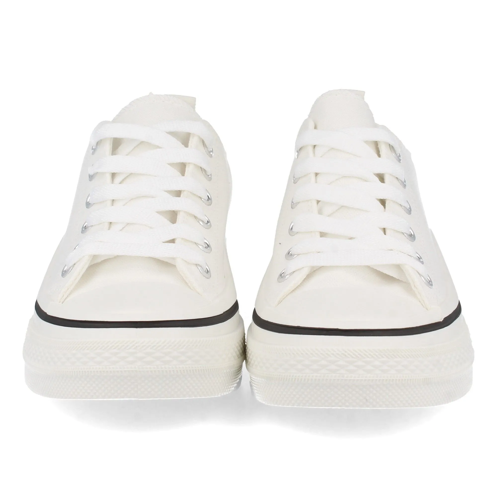 Zapatilla lona mujer color blanco