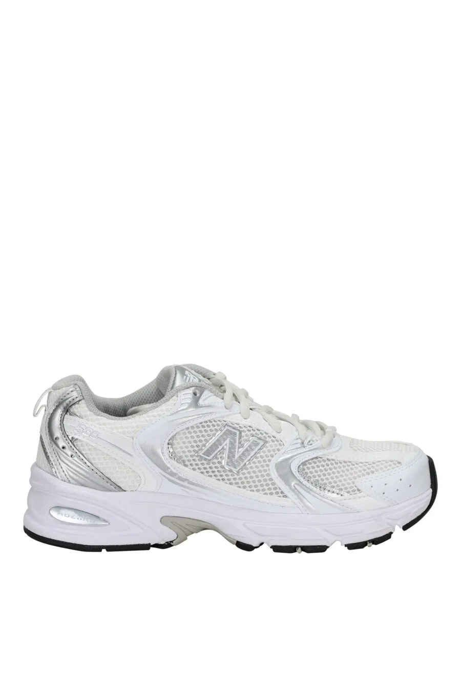 Zapatillas blancas con plateado 