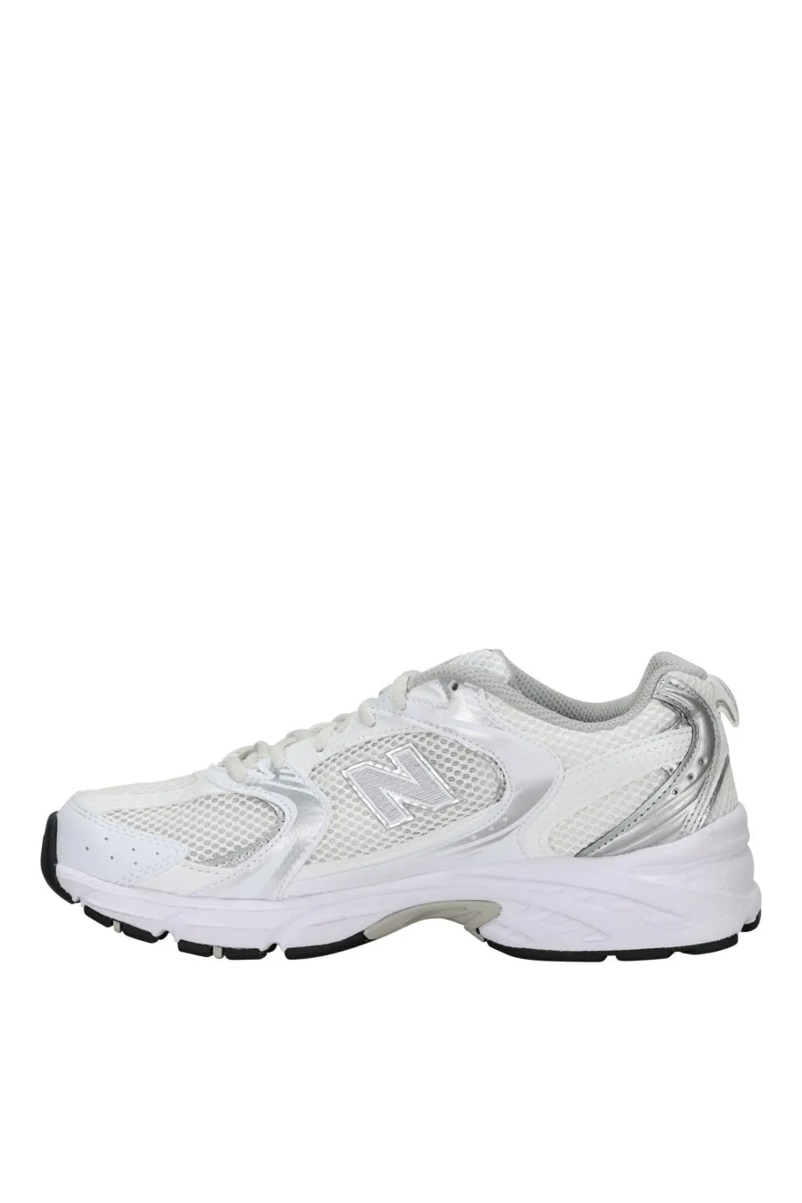 Zapatillas blancas con plateado 
