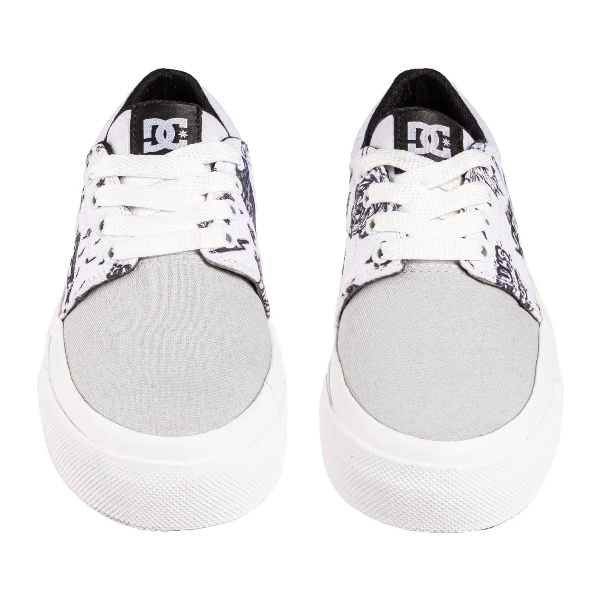 Zapatillas Dc New Trase Platform Tx Blanco Gris Print