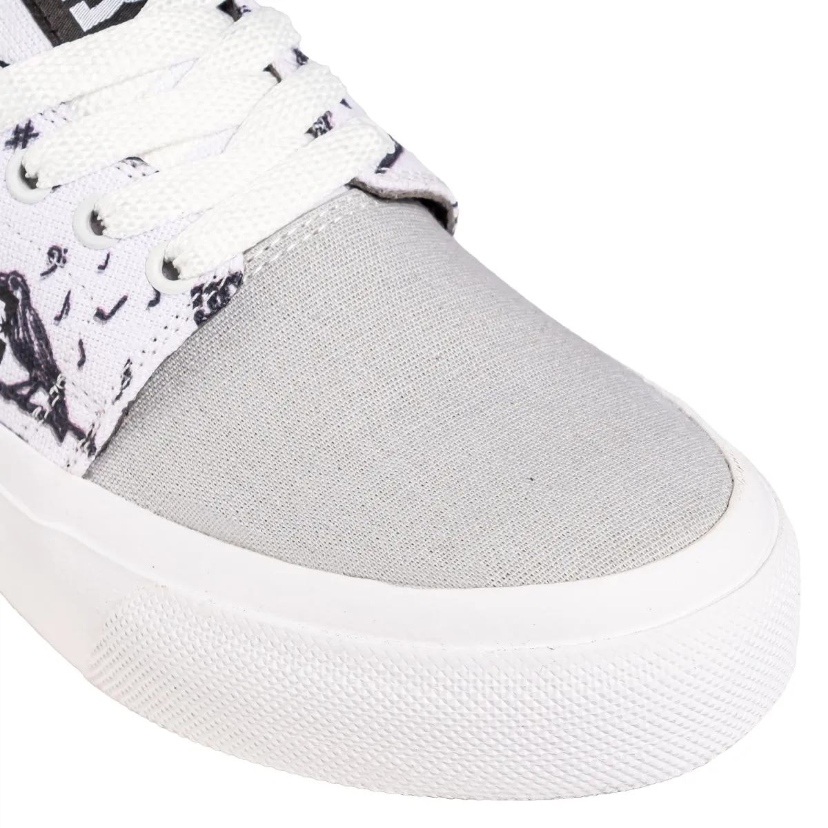 Zapatillas Dc New Trase Platform Tx Blanco Gris Print