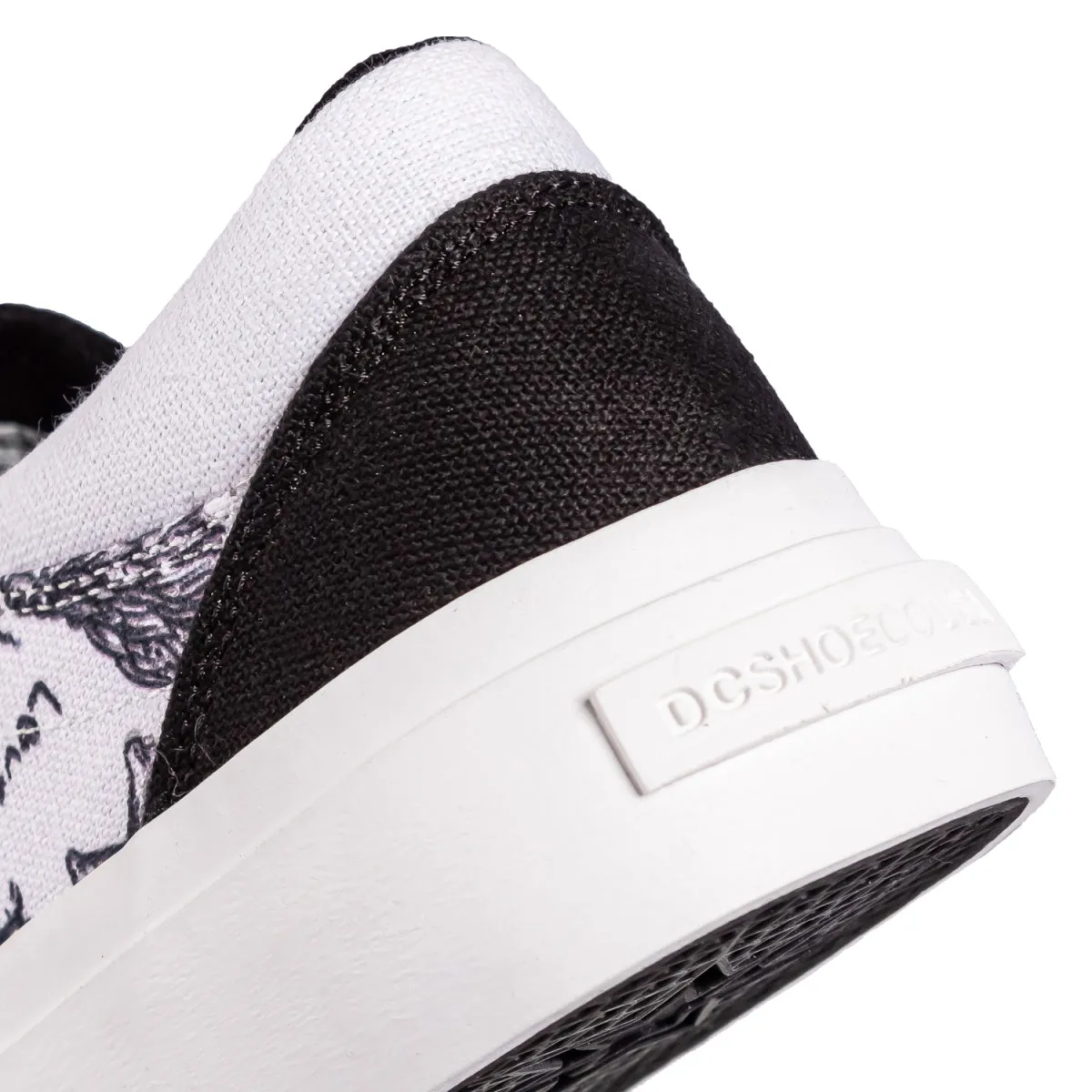 Zapatillas Dc New Trase Platform Tx Blanco Gris Print
