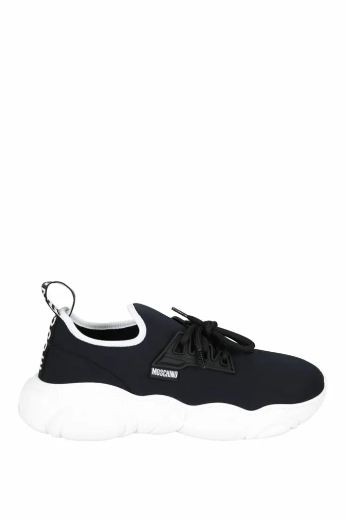 Zapatillas negras de lycra con suela 