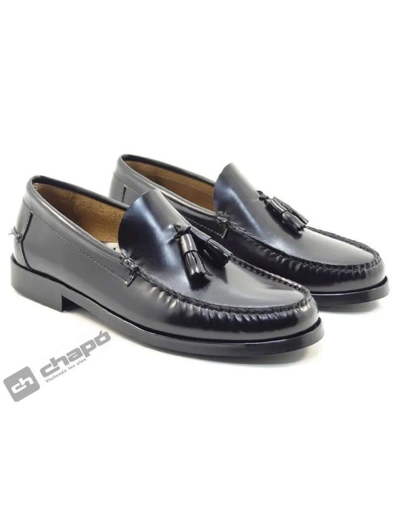 Zapatos Negro Enrique PÉrez 14029 Goma