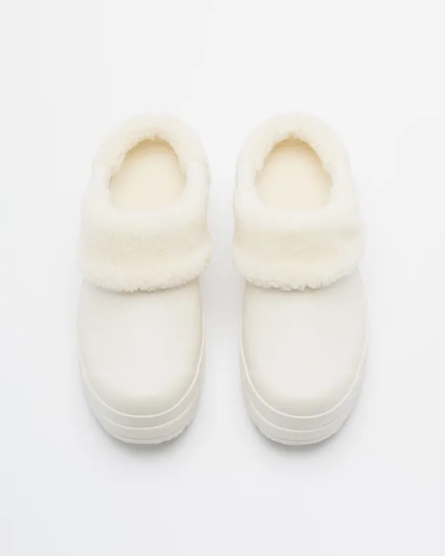 Zuecos Hunter W Play Sherpa Insulated Clog Blanco