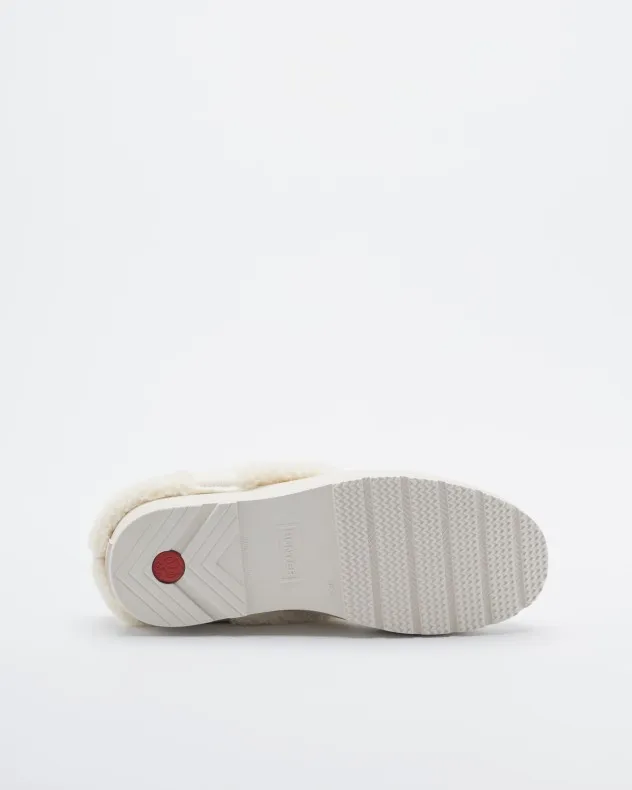 Zuecos Hunter W Play Sherpa Insulated Clog Blanco